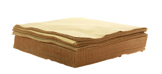 The Rag Company Buttersoft Suede Applicator Cloth Gold 8"x8" BULK 50x – Auto Detailing Product from Hy-Tech Auto Detail Supply – Main Image