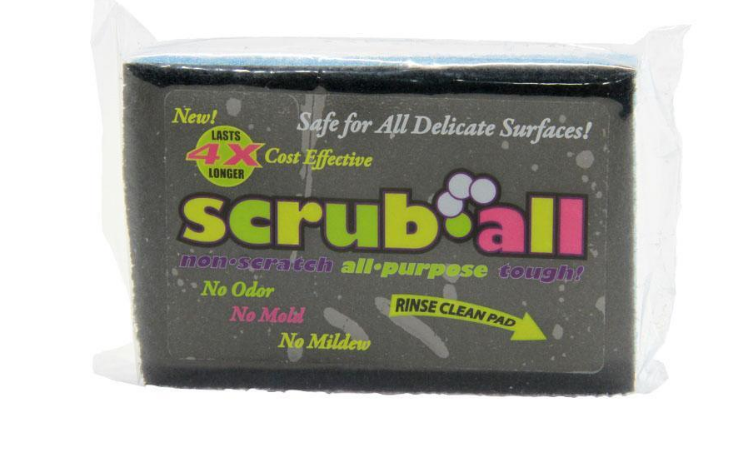 TUF SHINE Scrub-All No Scratch Sponge - Safe, Reusable Cleaner for Tough Buildups